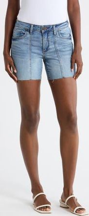 Kut from the Kloth Kity Raw Hem Denim Shorts in Lisianthus at Nordstrom Rack, Size 12