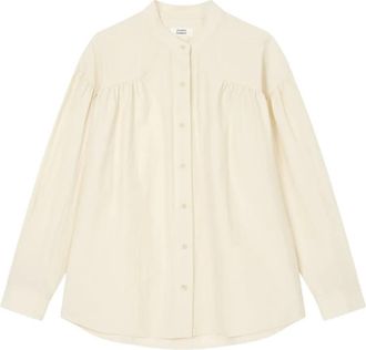 STUDIO TOMBOY shirred-detail blouse - Neutrals