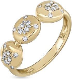 Bony Levy Mika Diamond Stackable Ring in 18K Yellow Gold at Nordstrom, Size 6.5