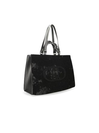 Liu Jo Velvet Tote Bag - Black