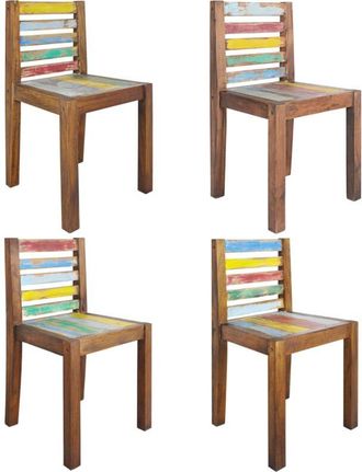 vidaXL Vidaxl - Furniture Limited - Sillas De Comedor 4 Unidades Madera Maciza