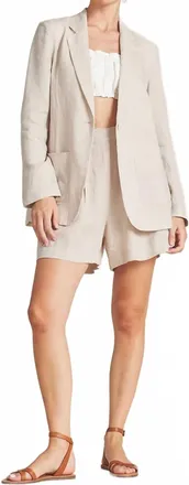 Trovata Theo Blazer In Flax