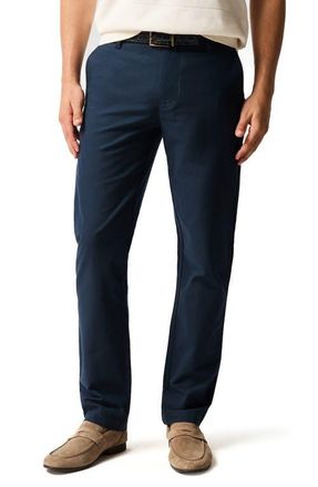 Rodd & Gunn Gunn Flat Front Stretch Cotton Suit Pants in Navy at Nordstrom, Size 34