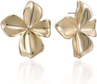 Ettika Flower Stud Earrings in Gold at Nordstrom Rack