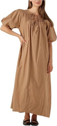 Ruby Tuesday Bruine Maxi Jurk Ibae - Dames - Maxi kleedjes - Beige - XS - Kleedjes