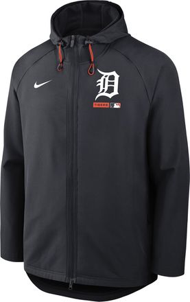 Nike Detroit Tigers Authentic Collection Nike Mens Therma-FIT MLB Full-Zip Hooded Jacket in Blue | 04HC196NDG-FHP