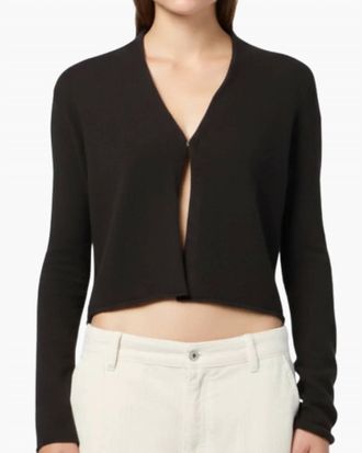 Guest In Residence Stealth Cashmere Cardigan In Burnt Cocoa