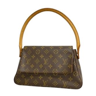 Louis Vuitton Pre-owned Shoulder Bags, female, Brown, Size: ONE SIZE Pre-owned Mini Looping Shoulder Bag
