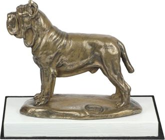 OEM Mast&iacute;n Napolitano, Mast&iacute;n Napolitano, Mastino Napoletano - Estatuilla De Perro, Figura Sobre Base Blanca, Trofeo Para Una Exposici&oacute;n Canina De La Marc