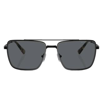 Michael Kors Blue Ridge Dark Grey Navigator Mens Sunglasses MK1154 100587 58
