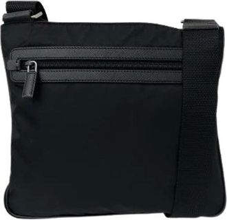 Prada Borsa a spalla Pre-owned in Nylon e Pelle - - Pre-owned - Donna - Nero - ONE SIZE