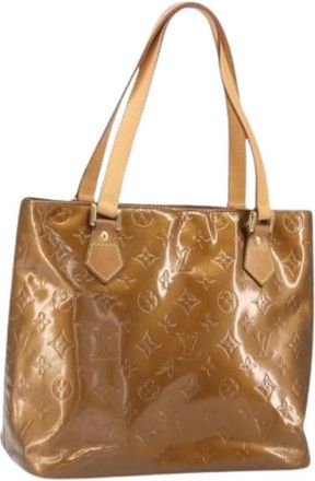 Louis Vuitton Pre-owned Leren Tote Bag - Dames - Vintage Shopper - Bruin - ONE Size - Leer - Vintage
