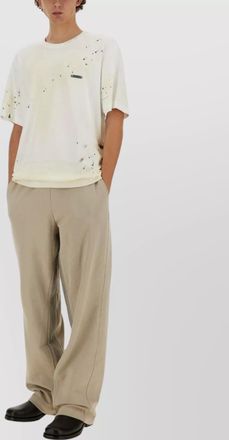 Helmut Lang splatter design print t-shirt