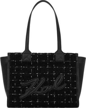 Karl Lagerfeld K/Skuare Medium Tote - Dames - Shoppers - Zwart - ONE Size - Leer - Tassen