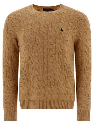 Polo Ralph Lauren Wool And Cashmere Crewneck Sweater With Logo