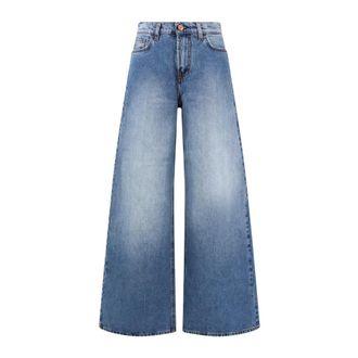 3x1 Jeans, Dames, Blauw, W29, Katoen, Wide Jeans
