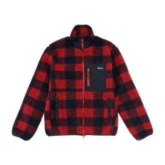 Penfield Geruite Mattawa Jas in Zwart - Heren - Vesten met rits - Rood - S - Hoodies & sweatvesten