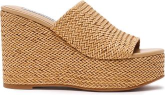 Steve Madden Cassi Sandal LT NAT RAFFIA