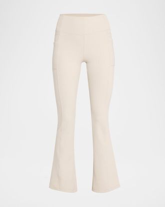 Blanc Noir Directional Rib Bootcut Leggings