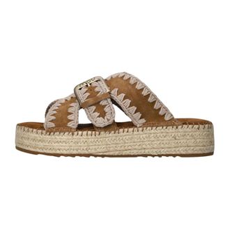 Mou Sliders, female, Brown, Size: 11 US Jute Sandal