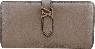 Louis Vuitton Taurillon Beige Leather Long Wallet (Bi-Fold) (Pre-Owned)