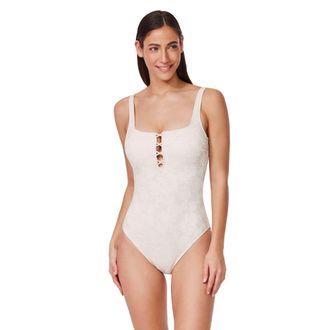 Gottex Jolene Textured Square Neck One Piece