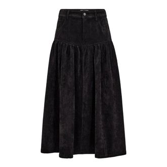 Co'Couture Falda Midi - Skirts - Mujer - Negro - L