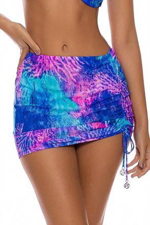 Luli Fama Scrunch Up Skirt In Multi