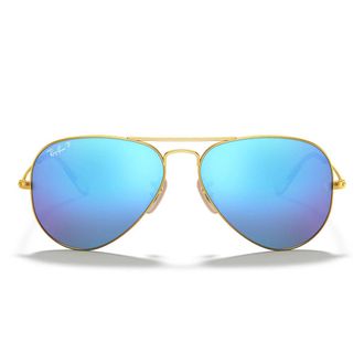 Ray-Ban Sunglasses Rb3025 112/4 L Aviator Gold/Blue Unisex Polarized