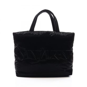 Saint Laurent Black Nylon Handbag Tote Bag (Pre-Owned)