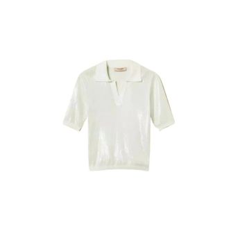 Twinset Polo Shirts, female, White, Size: S Twin-set T-shirts and Polos