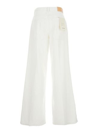 Merci Bleach-Effect Denim Jeans - White