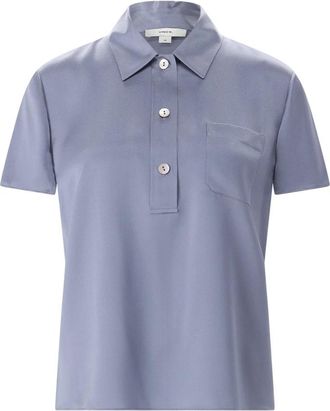 Vince Polo Shirt - Dames - Polos - Blauw - M - Tops