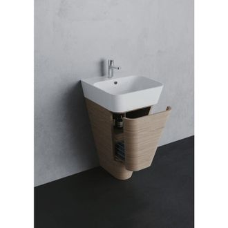 AZZURRA Mobile a terra con lavabo Build cm. 59x47 cemento di Ceramica