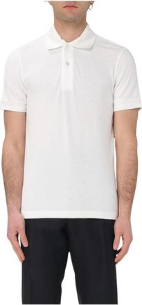 Tom Ford Classic Fit Polo Shirt - Heren - Polos - Wit - M - Katoen - Tops