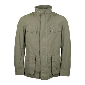 Barbour Light Jackets, male, Green, Size: M Garment Dyed Duke Casual Jacket