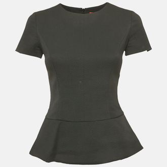 HUGO BOSS Black Jacquard Top