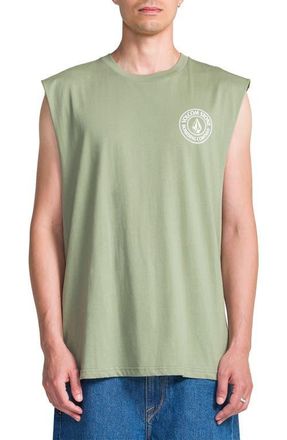 Volcom Drain You Sleeveless Graphic T-Shirt in Brolive at Nordstrom, Size X-Large