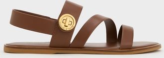 Charles & Keith Yara Turn Lock Strappy Sandals