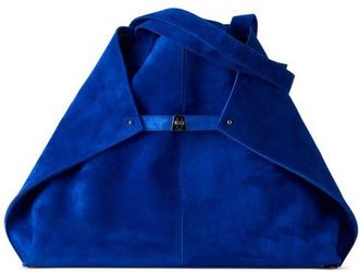 Akris Medium AI Suede Convertible Shoulder Tote in Ocean at Nordstrom