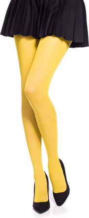 Romartex Colourful Microfiber 20 Denier Tights, S, yellow