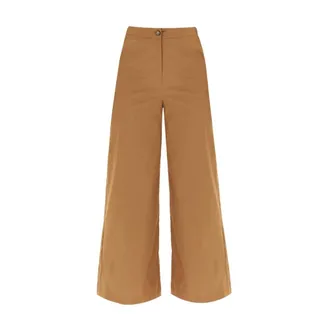 iBlues Wide Trousers, female, Brown, Size: XS Wide Trousers