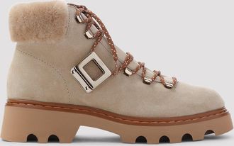 Roger Vivier Viv Rangers Track Fur Boots