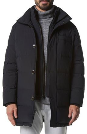 Andrew Marc Shelton Water Resistant Down Coat in Black at Nordstrom, Size Medium