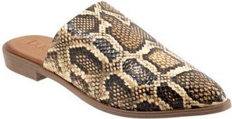 Bueno Bambi Pointed Toe Mule in Beige Snake at Nordstrom, Size 8.5-9Us
