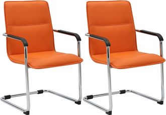 Clp Clp - Set 2 Sillas De Conferencia Seattle Naranja