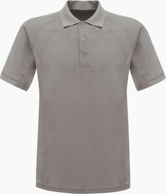 Regatta Mens Regatta Professional Mens Coolweave Short Sleeve Polo Shirt - Silver/Multi - Size: 40