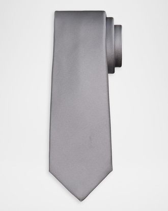 Kiton Men & apos;s Solid Silk 7-Fold Tie
