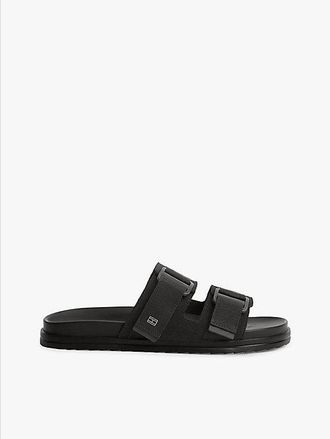 Tommy Hilfiger Webbing Strap Buckle Suede Sandals