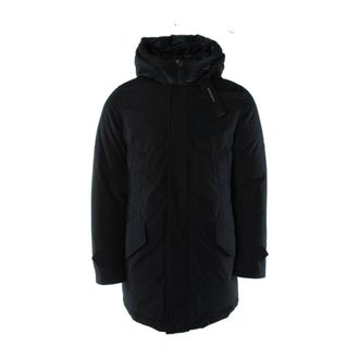 Woolrich Winter Jackets, male, Blue, S, Polar High Collar Parka